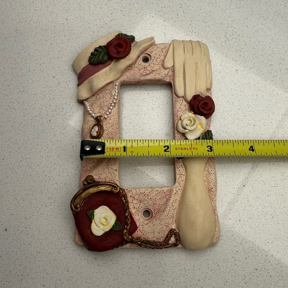 Vintage Victorian Inspired Light Switch Plates Covers Rocker Switch Roses Cameo - Picture 7 of 8